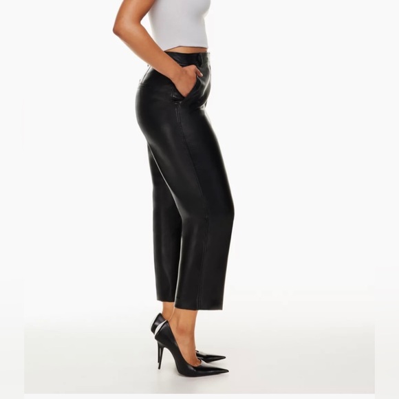 Aritzia command cropped leather pants. - Picture 2 of 3